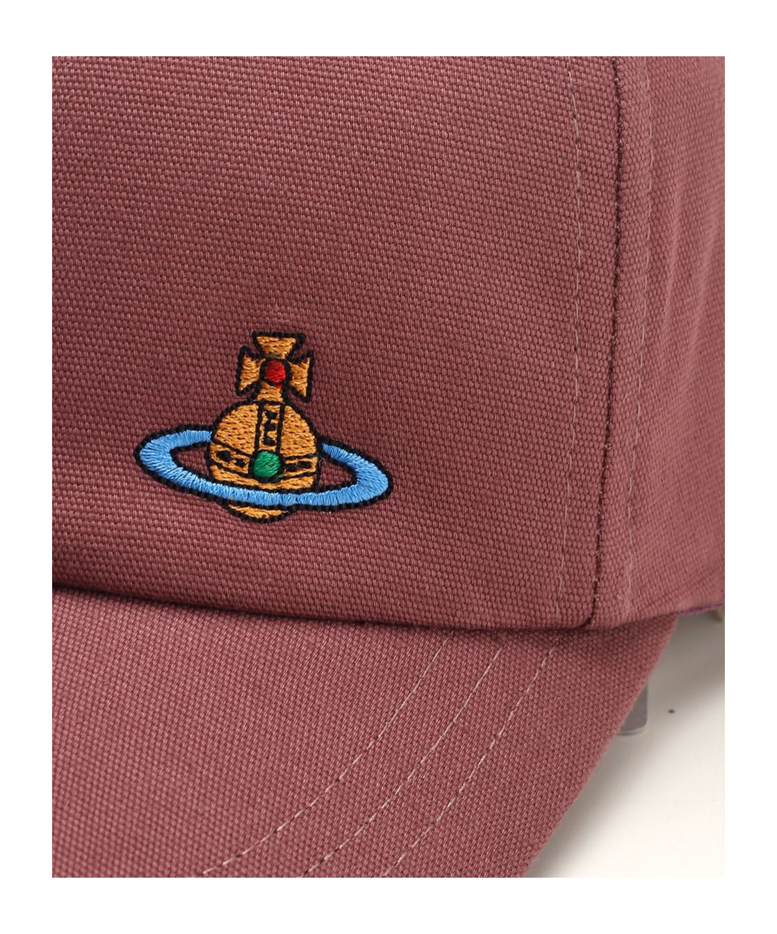 Vivienne Westwood Cotton Orb-embroidery Baseball Cap In Pink