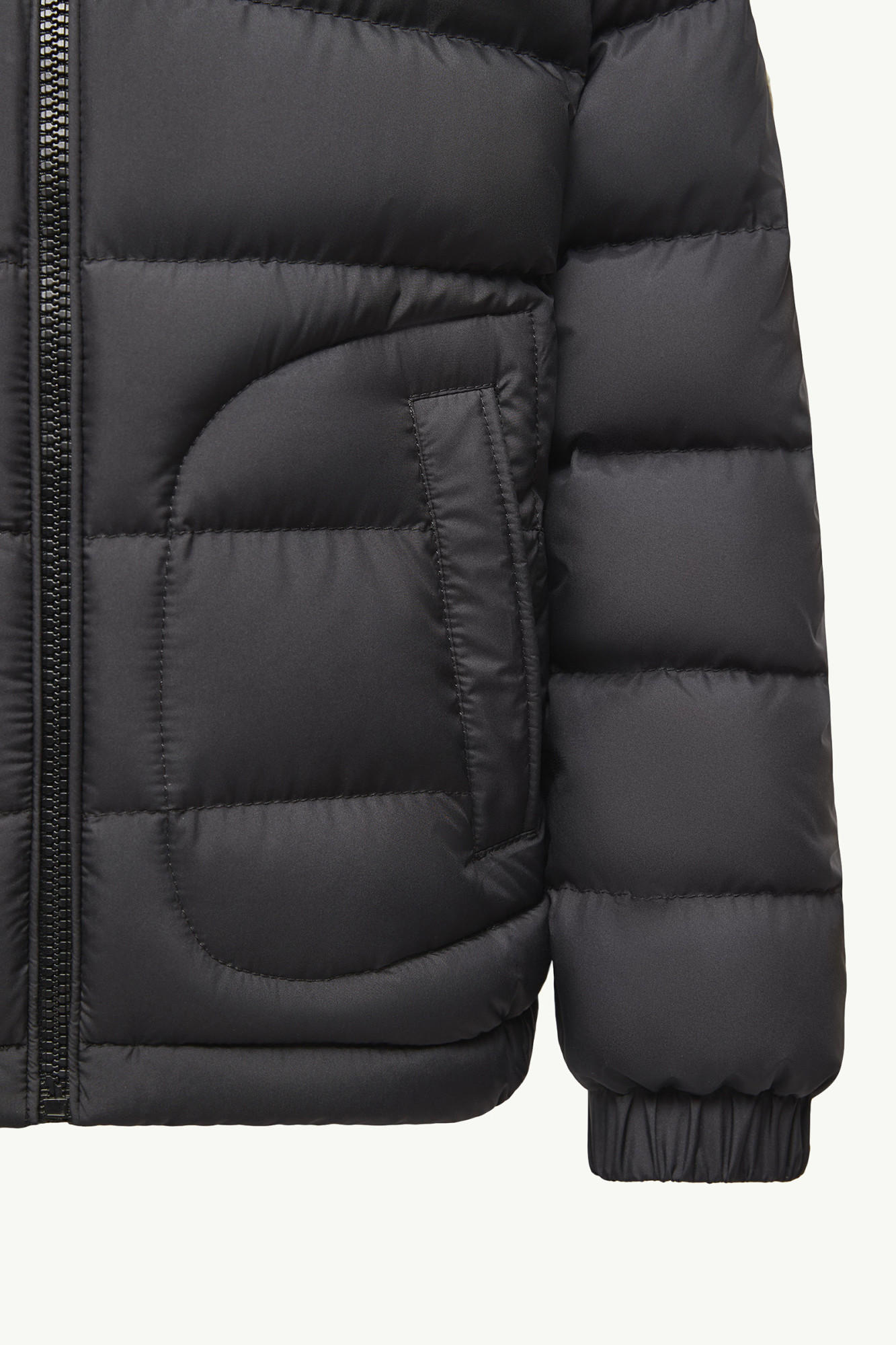 Moncler Grecois Hooded Quilted Jacket In Black