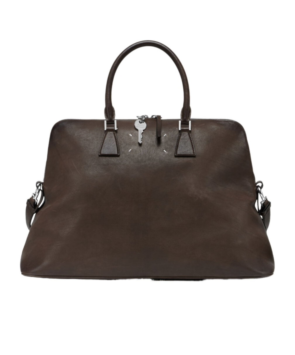 Maison Margiela Large Tote Bag In Brown