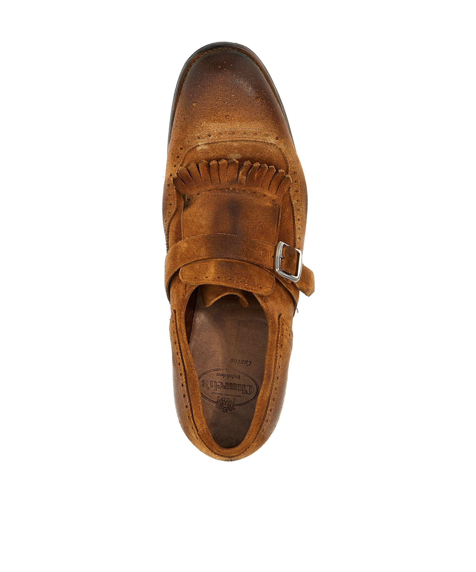 Church's Fringe Detail Distressed Finish Loafers In Brown