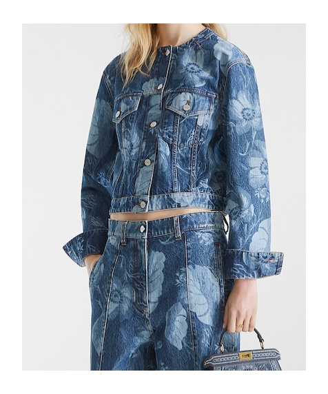 FENDI BLUE DENIM JACKET 