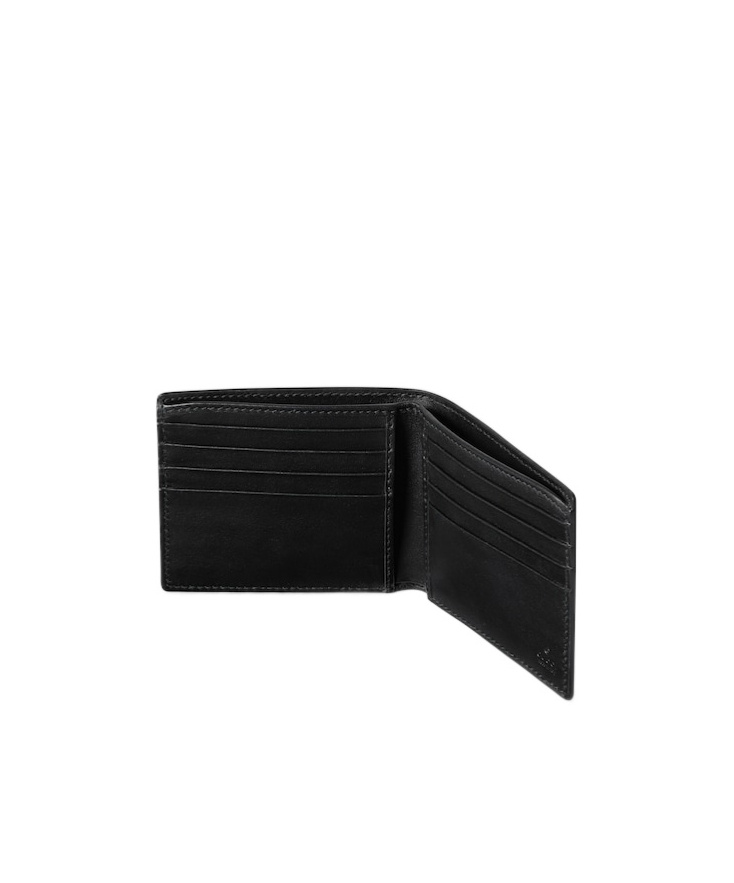 Gucci Imprint Bi-fold Wallet In Black