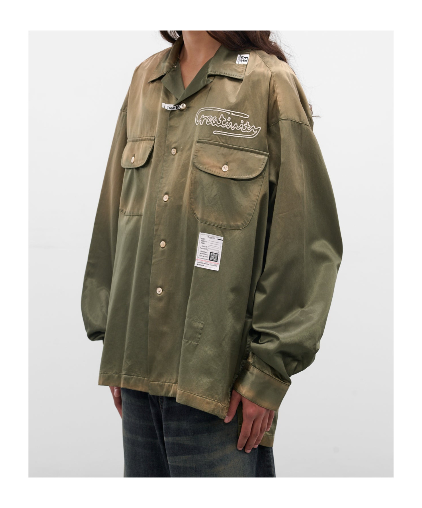 Miharayasuhiro Long Sleeve Shirt With Button Cuffs And Pockets In Green