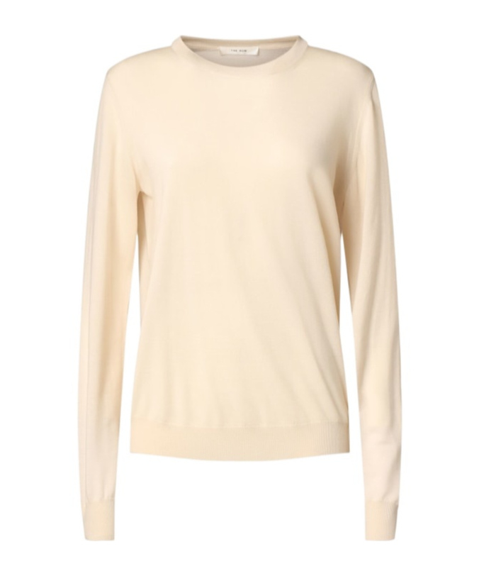 The Row Round-collar And Long-sleeved Sweater