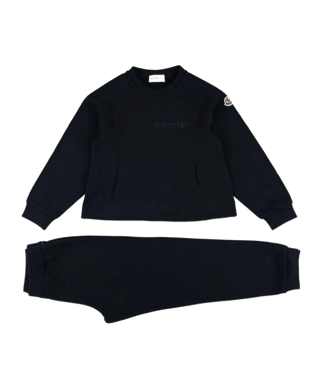 Moncler Long-sleeved Sportswear Suit In Blue