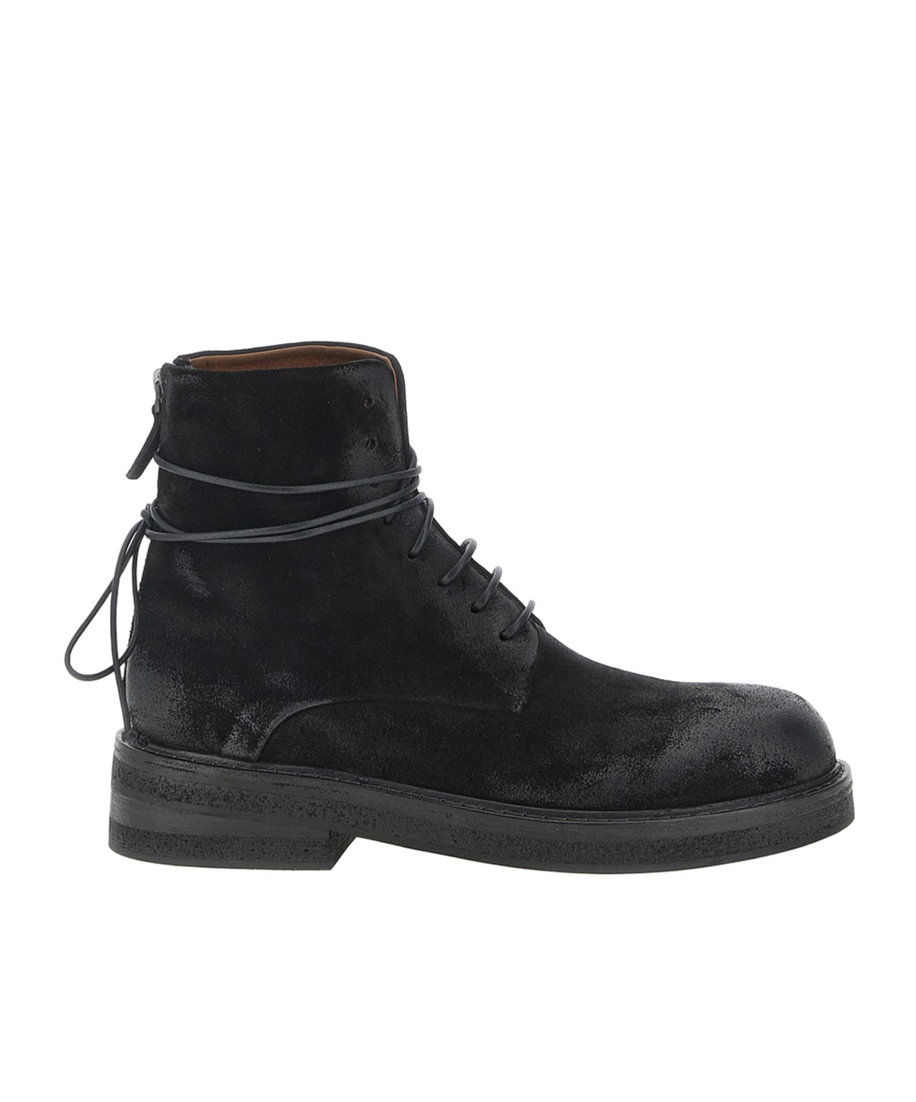 Marsèll Wrap Ankle Round Toe Textured Boots