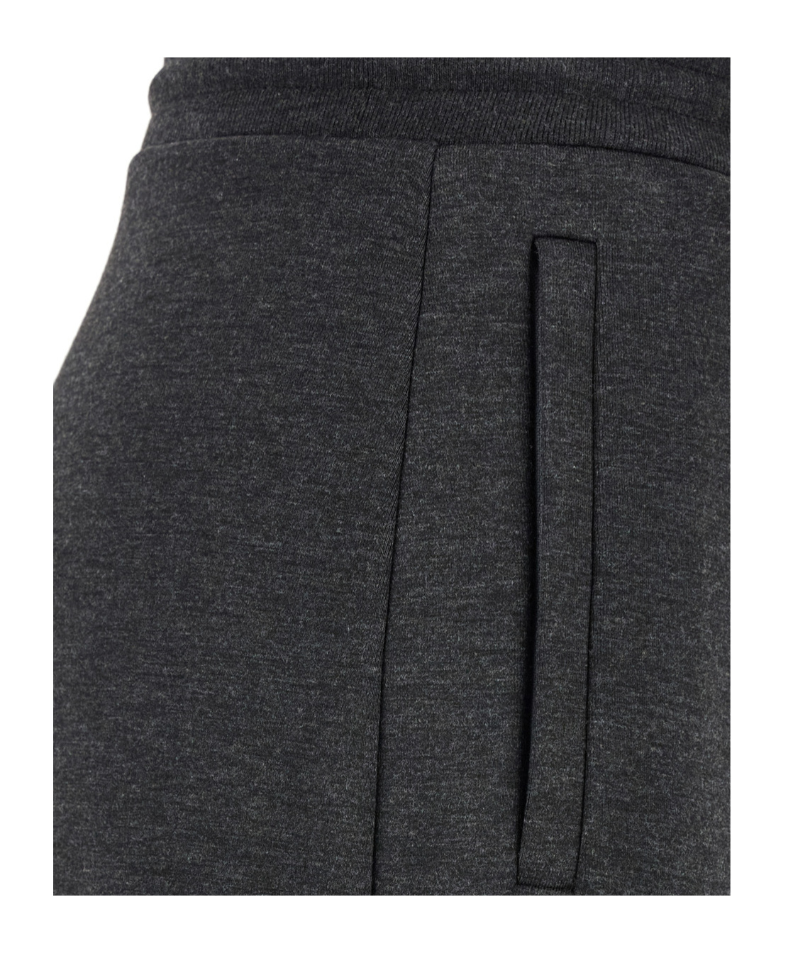 Theory Grey Drawstring Pants In Stretch Fabric Woman In Black