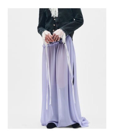 Ann Demeulemeester Neta Long Deconstructed Dress In Lavender
