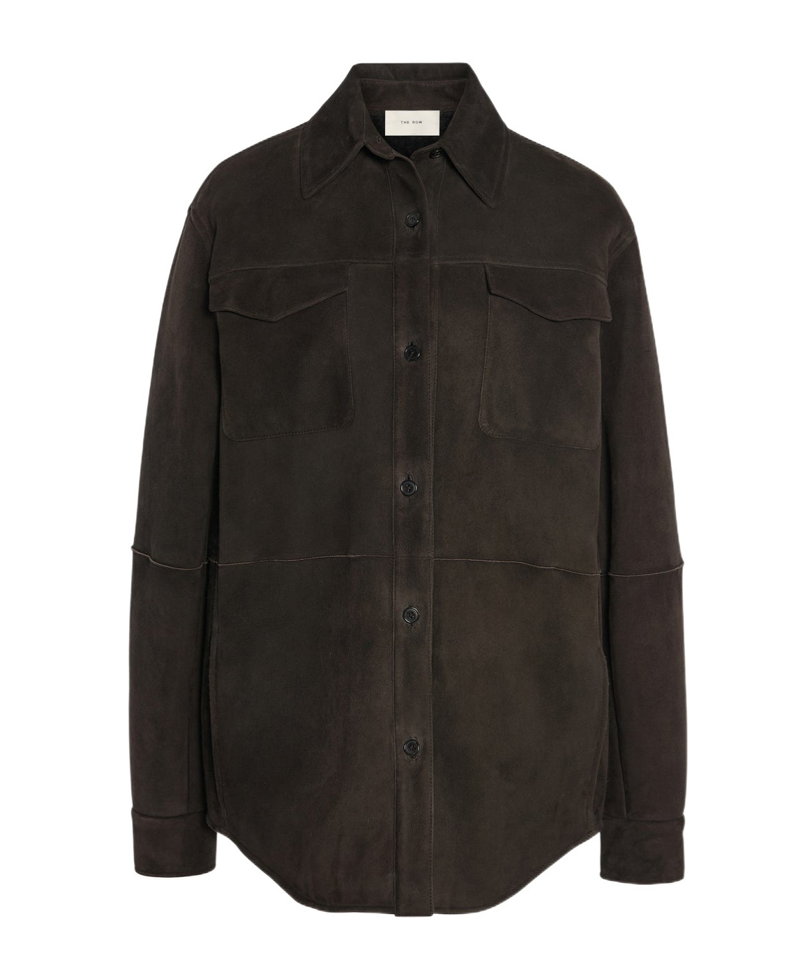 The Row Long-sleeved Casual Jacket In Brown