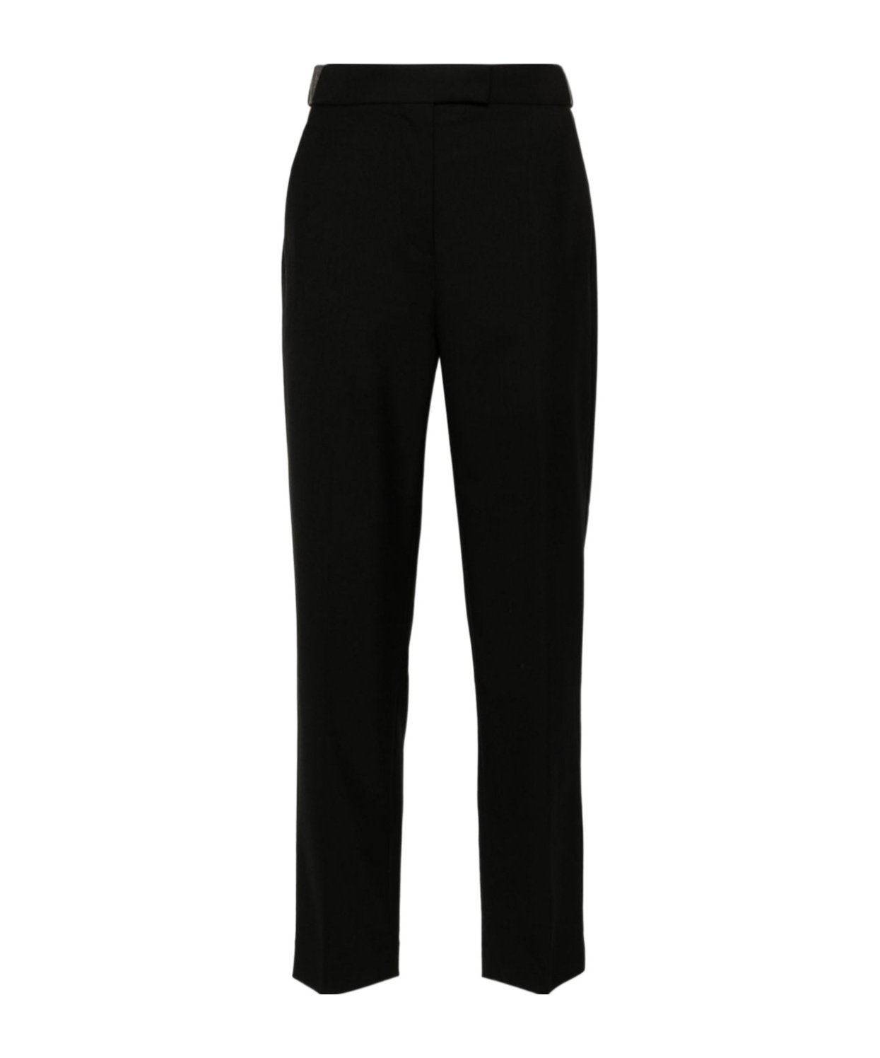 Brunello Cucinelli Tailored Slim Trousers In Black