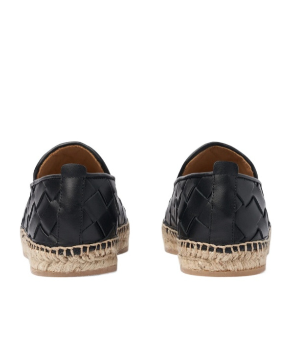Scarosso Martina Woven Espadrilles In Black