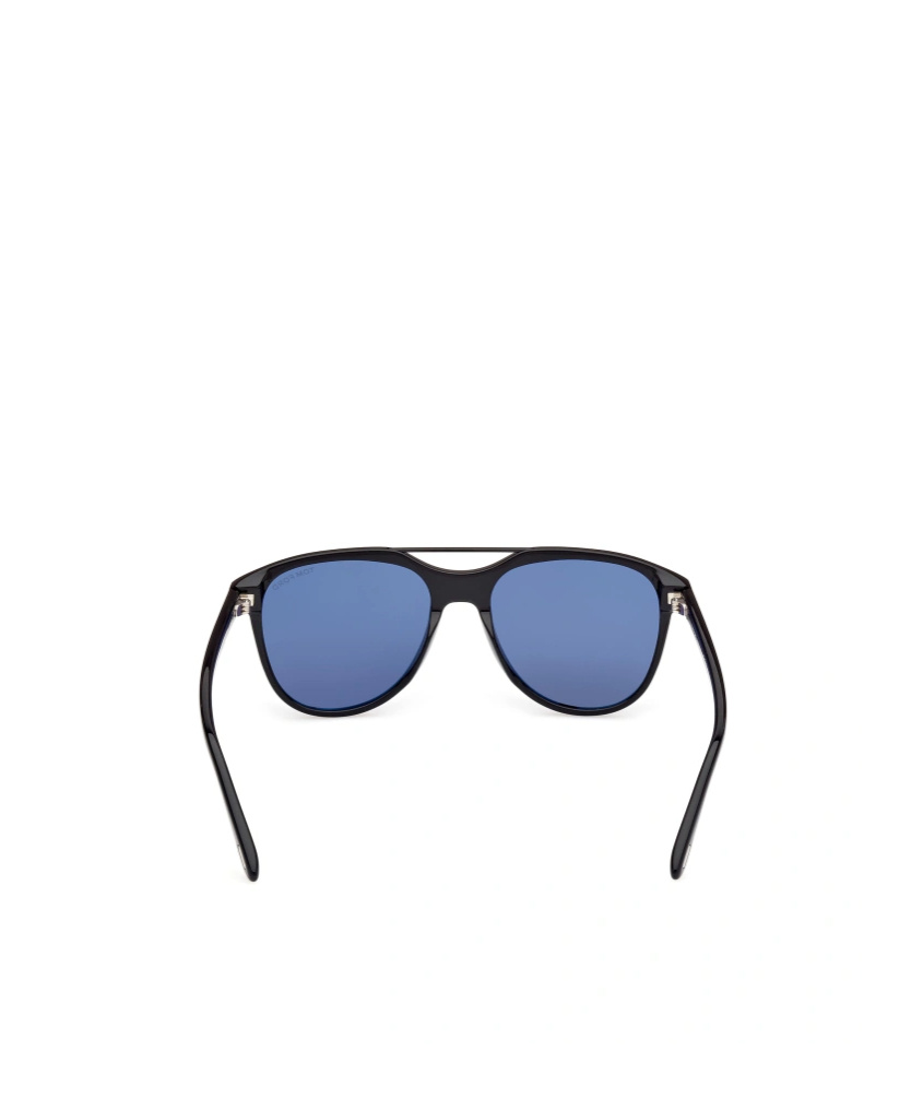 Tom Ford Eyewear Damian Pilot Frame Double Bridge Sunglasses In Purple