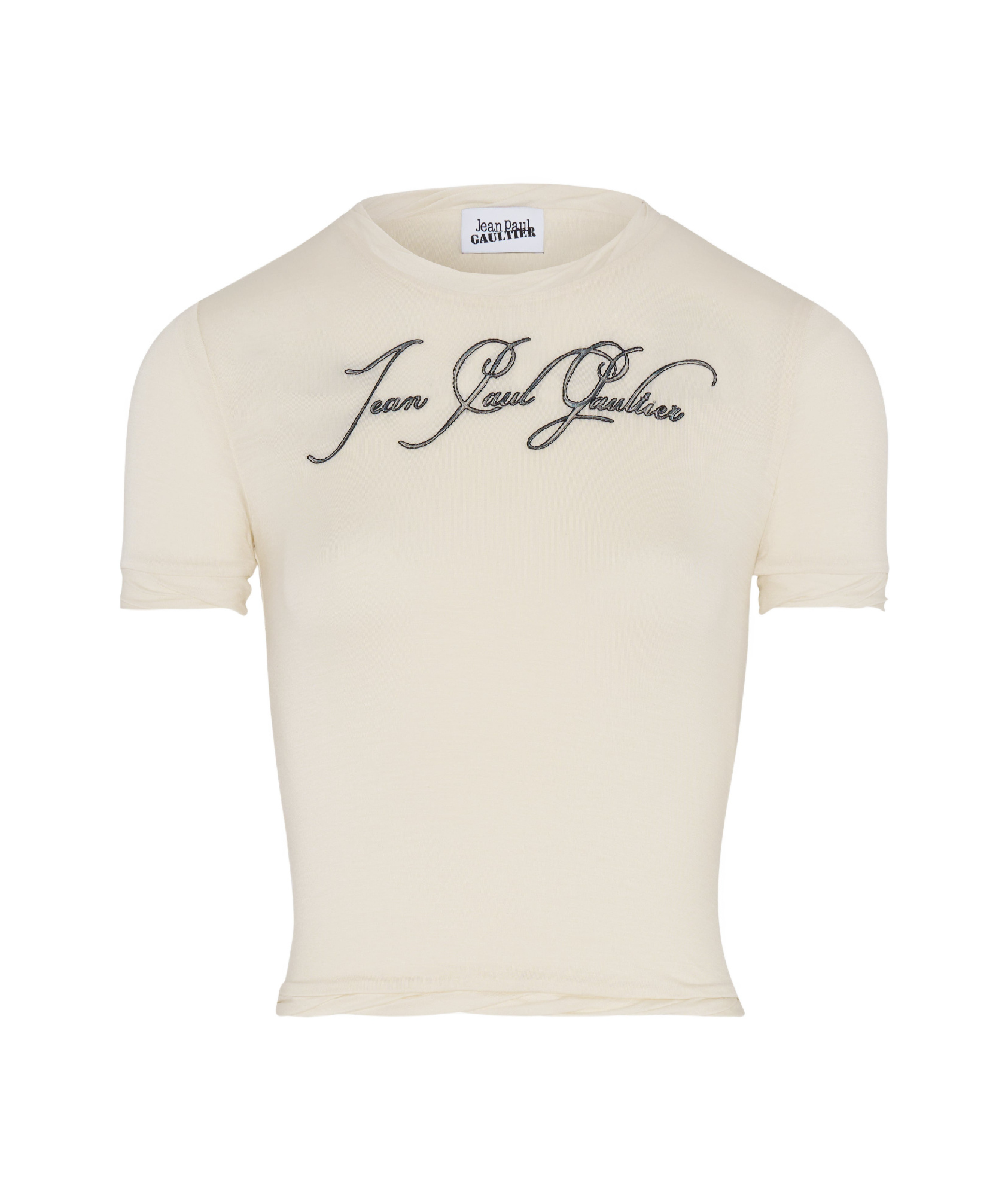 Jean Paul Gaultier 'the Ecru Tattoo' T-shirt In White