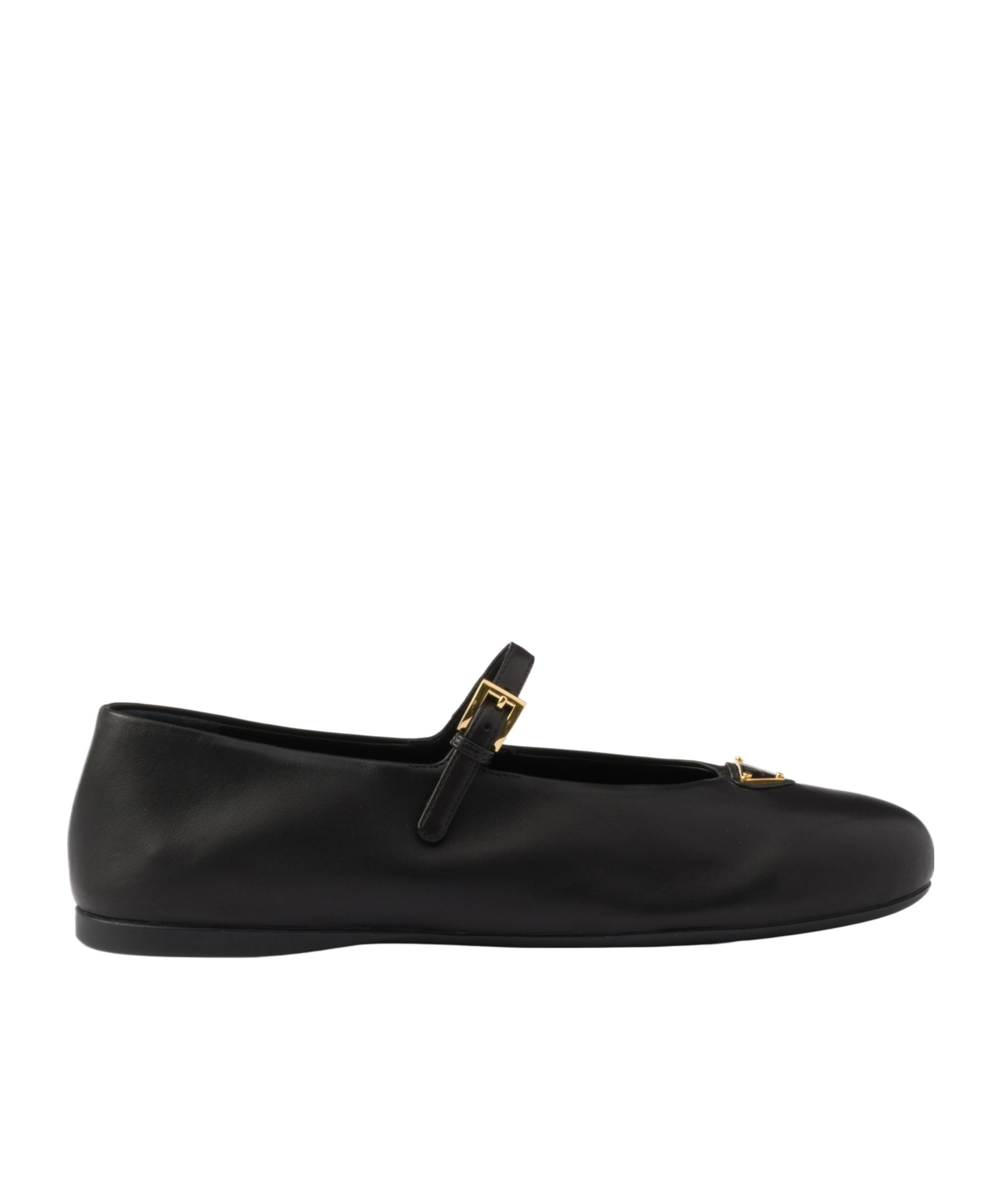 Prada Women Nappa Leather Ballerinas In Black