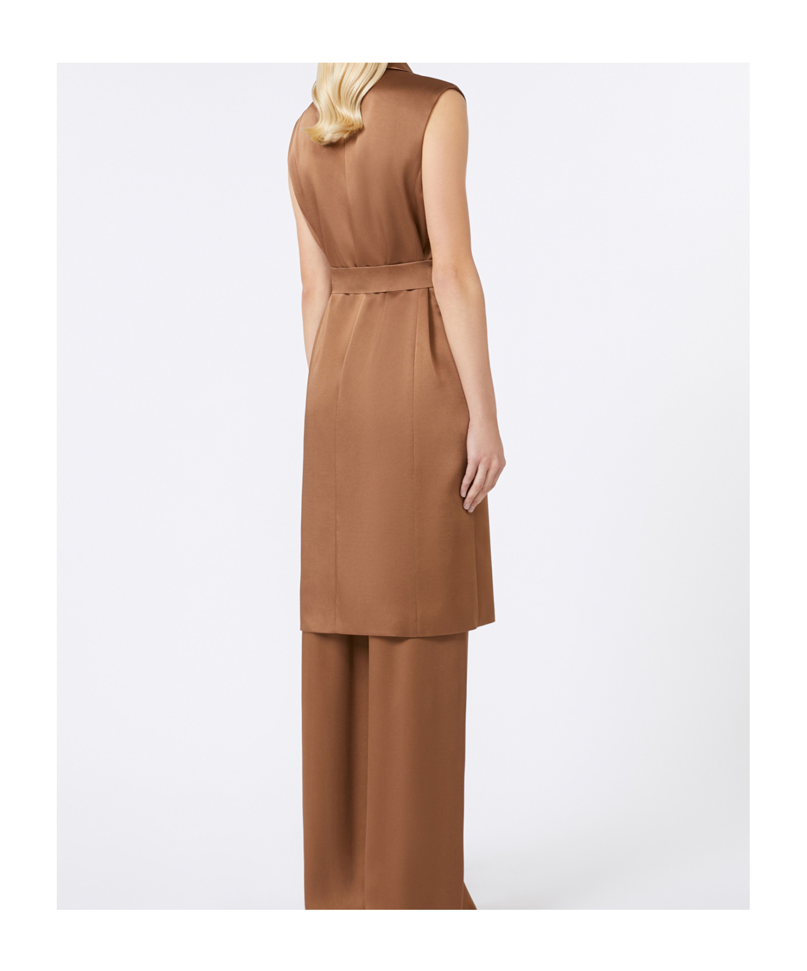 Max Mara Envers Satin Sleeveless Jacket