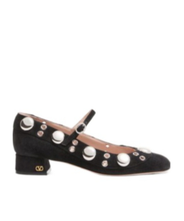 Valentino Perforated High Heels In Black