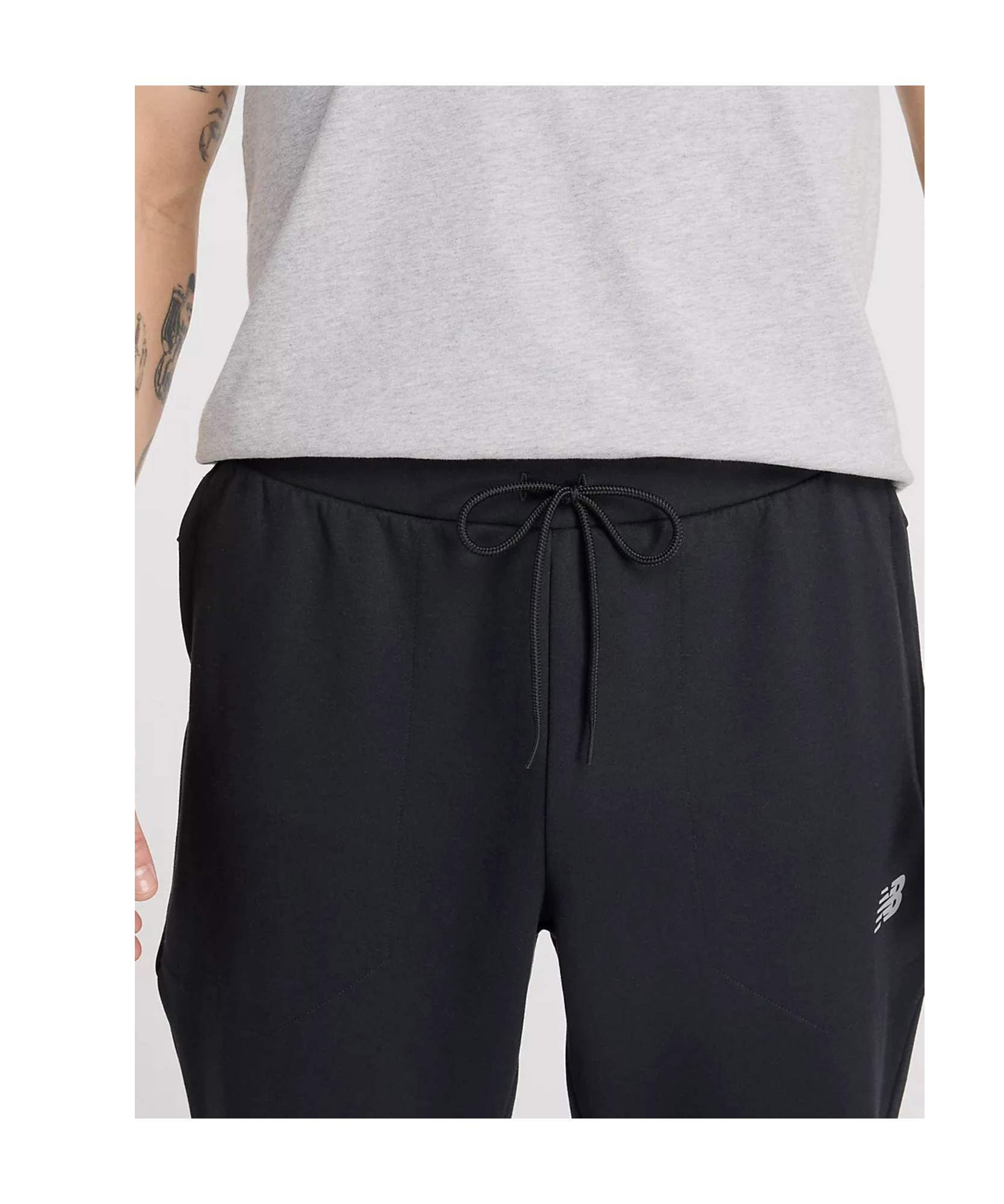 Shop New Balance Tech Knit Track Pants In Black