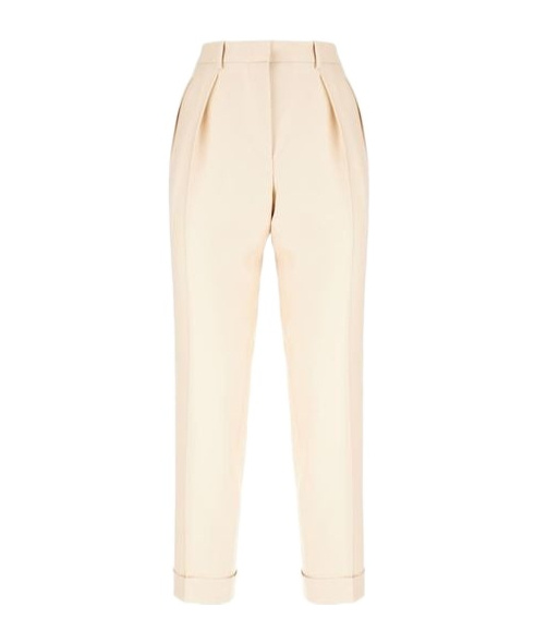 Tom Ford Tailored Double Pleat Pant In White