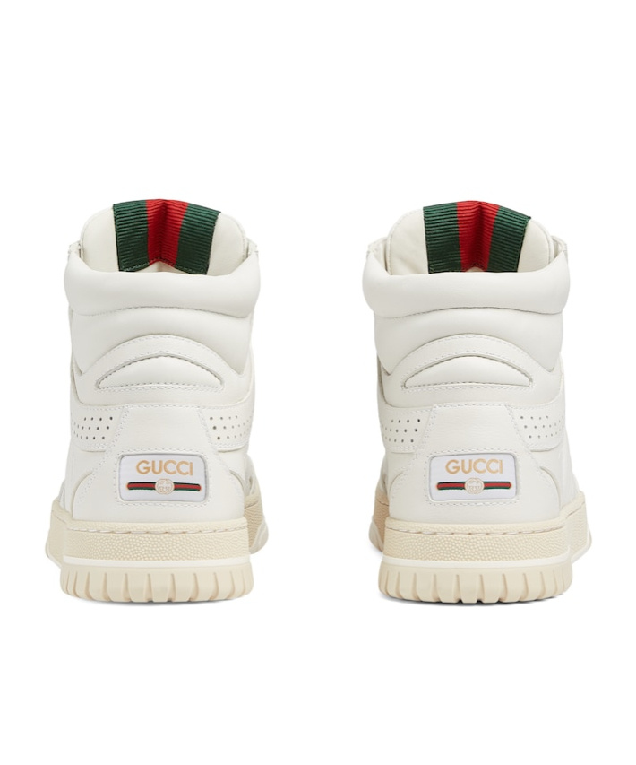 Gucci Re-web Series High-top Skate Shoes In White