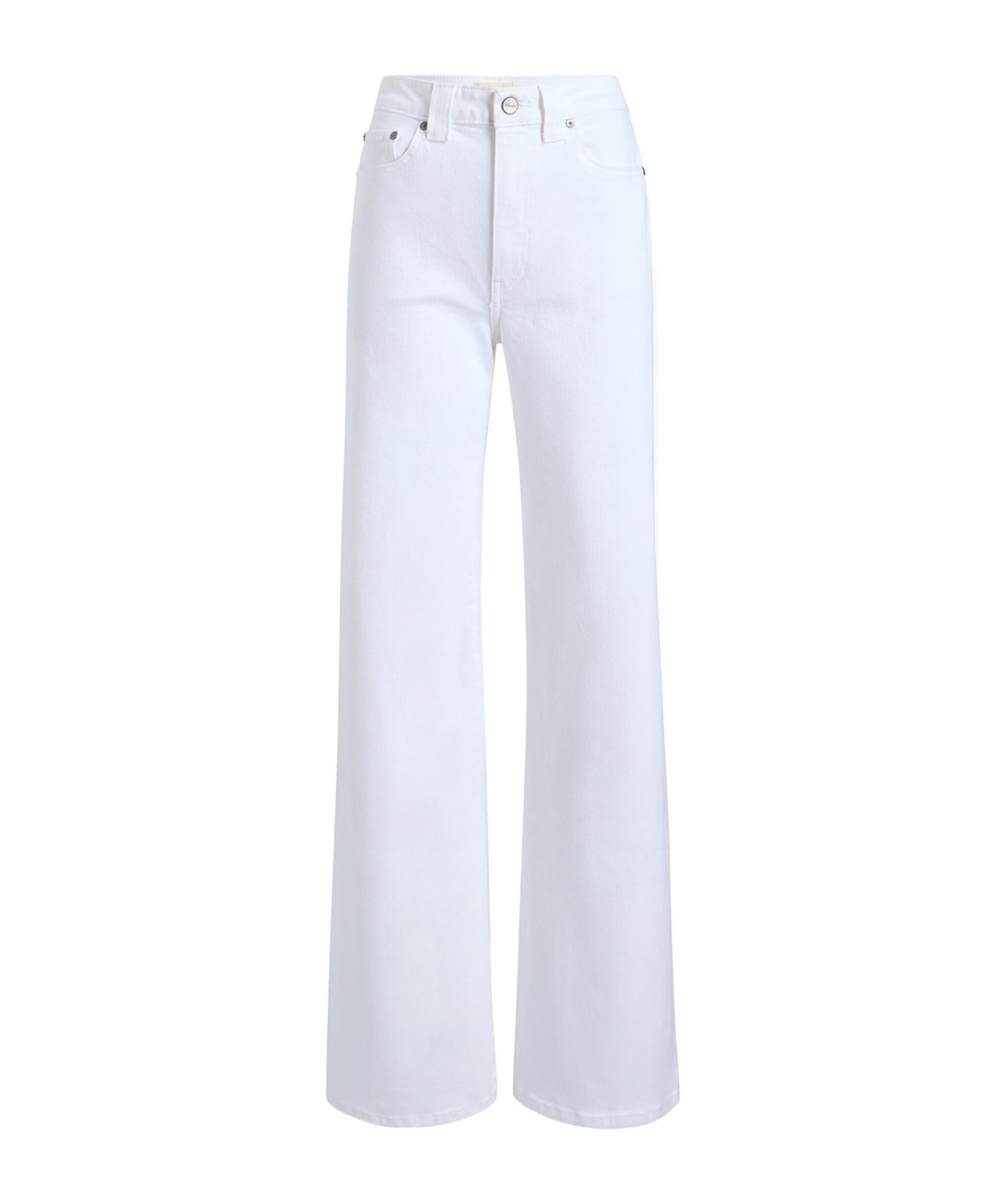 Khaite Danielle High Waist Straight Leg Jeans In White