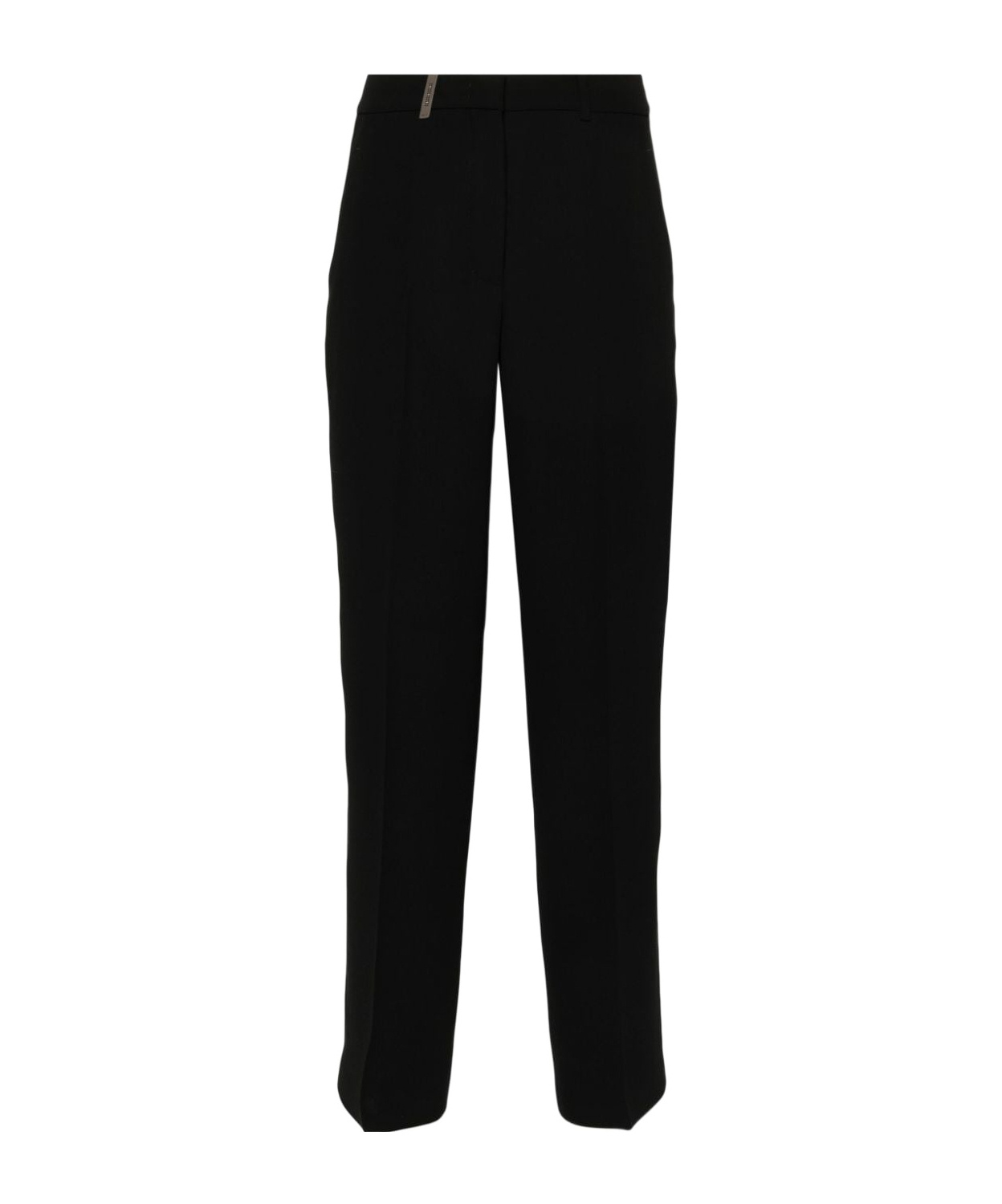 Peserico Tailored Trousers With Elegant Fit And High-quality Fabric In Black