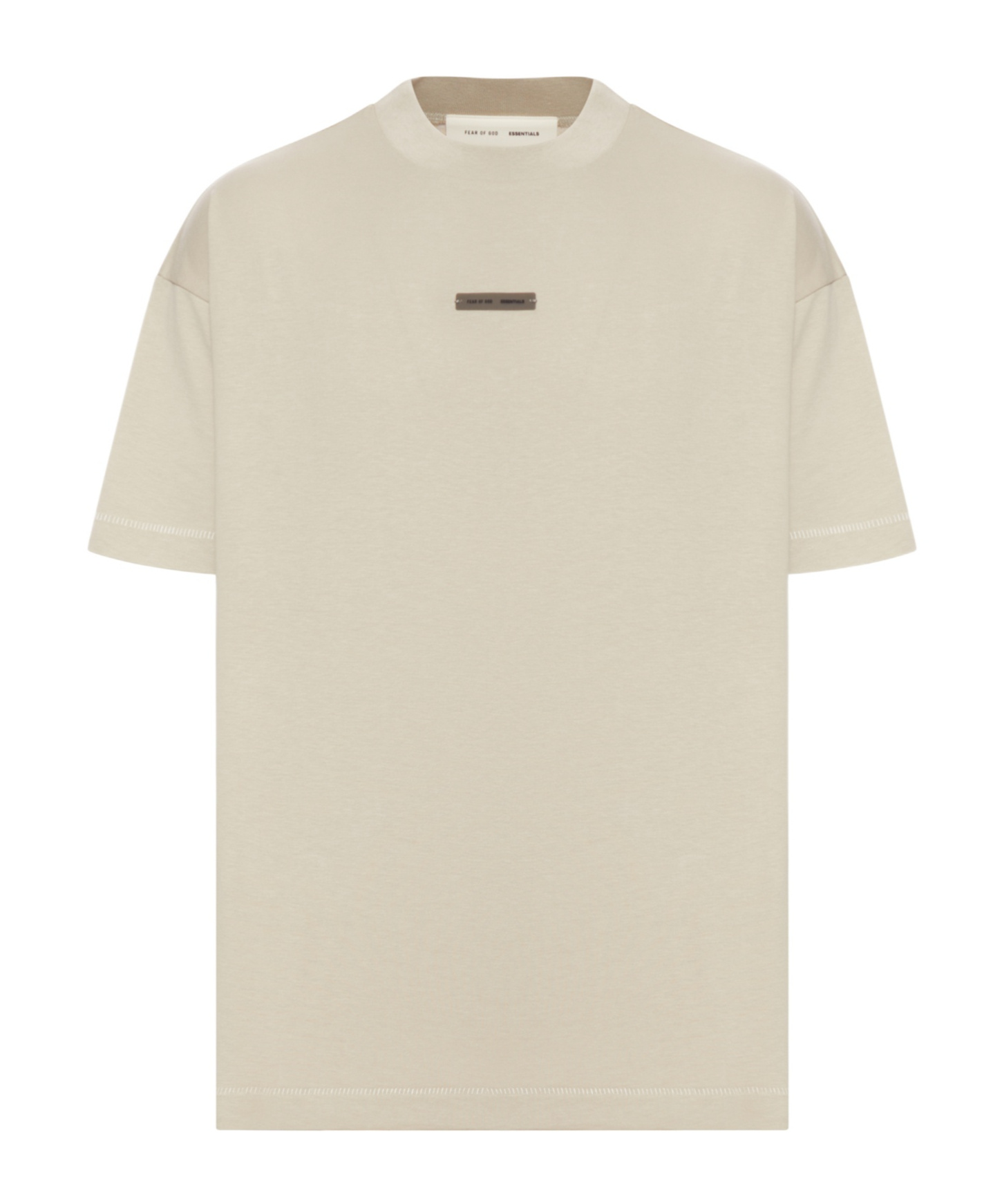 Essentials Logo-motif Cotton T-shirt In Gold