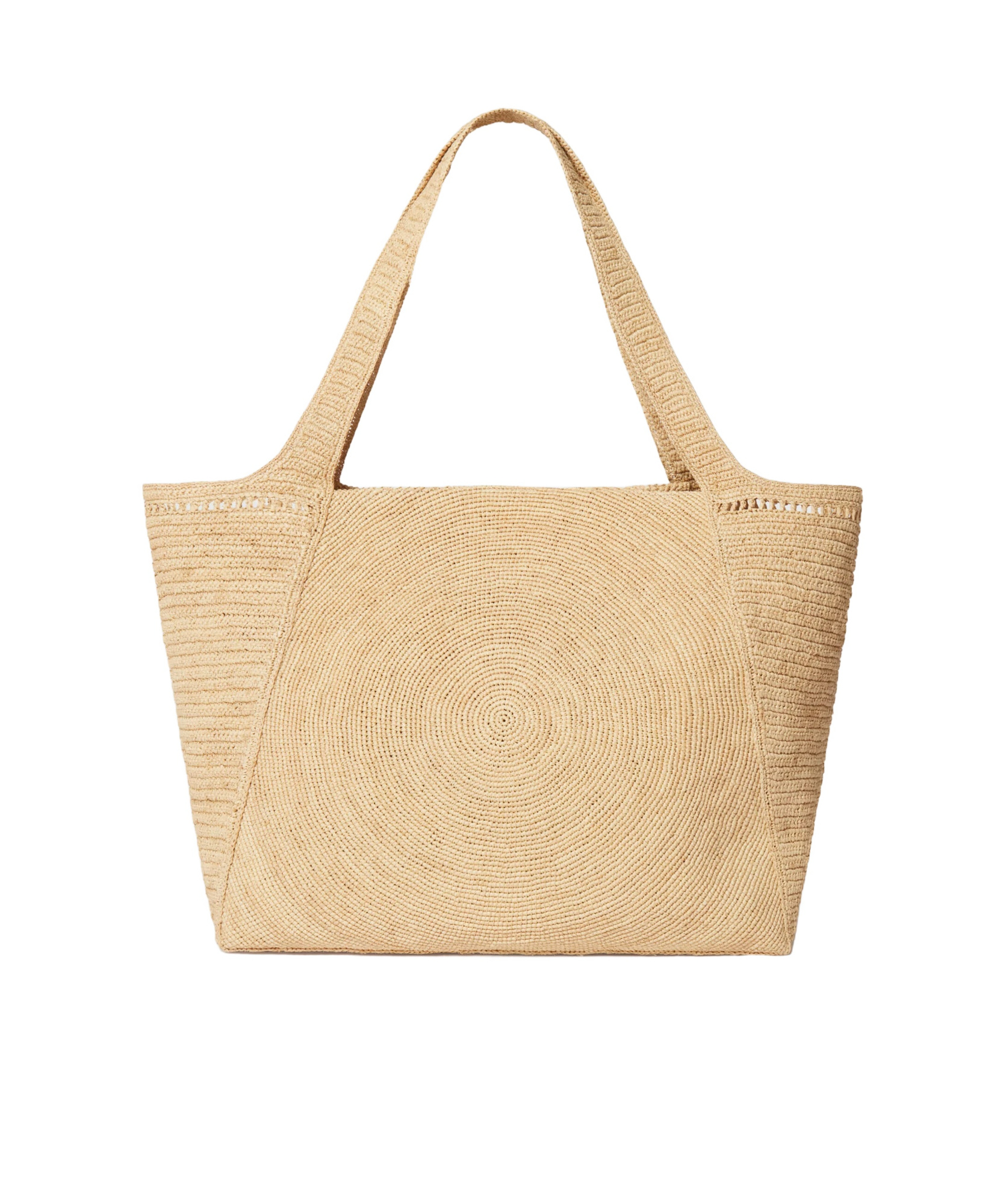 Stella Mccartney Logo Raffia Large Tote Bag