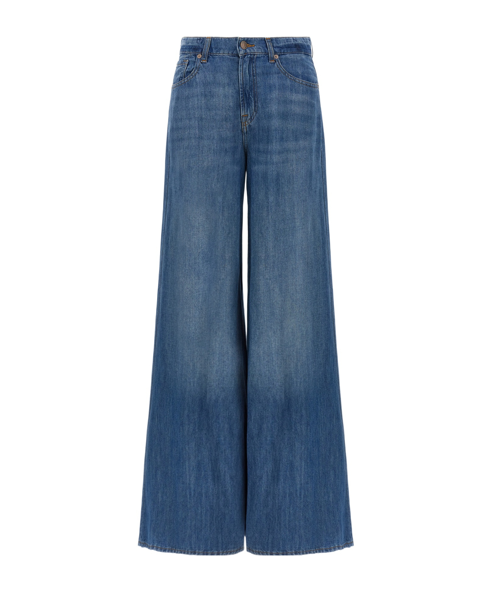 7 For All Mankind Willow Wide-leg Jeans In Blue
