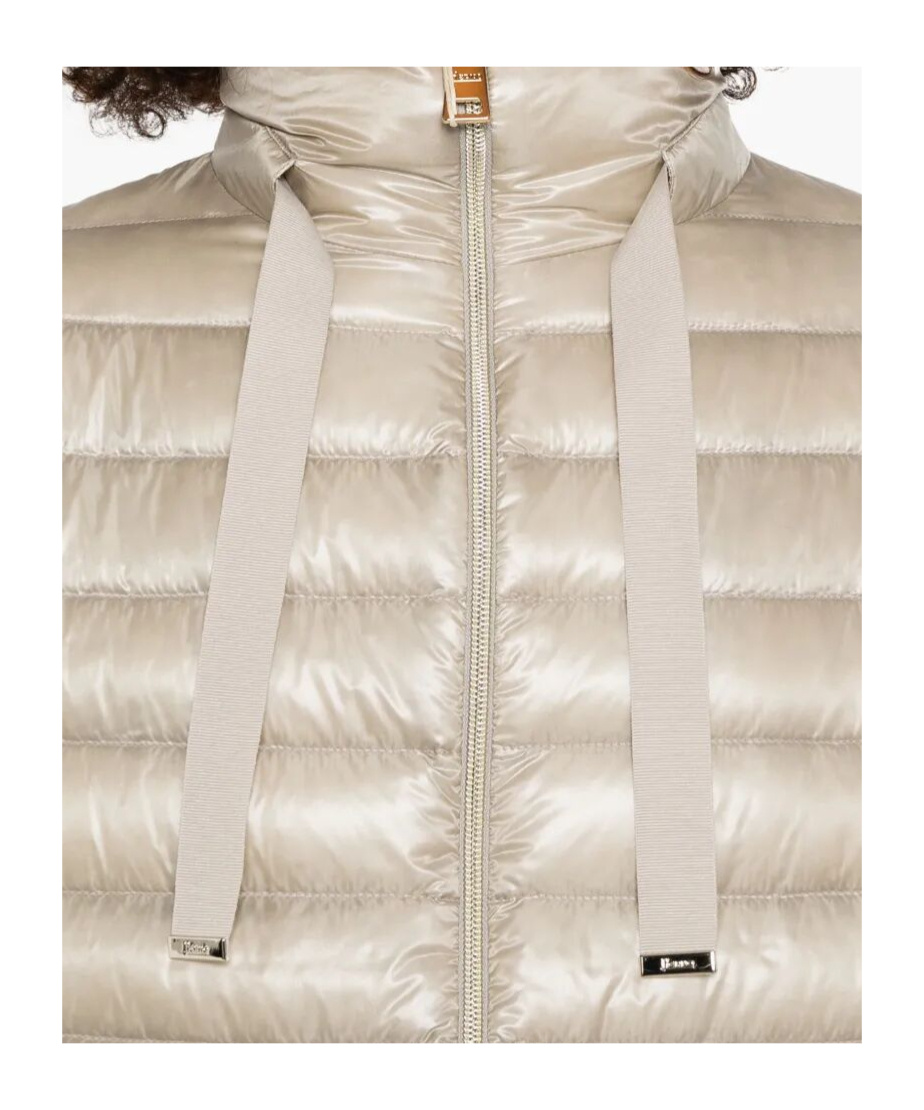 Herno Light Beige Down Jacket In Neutral