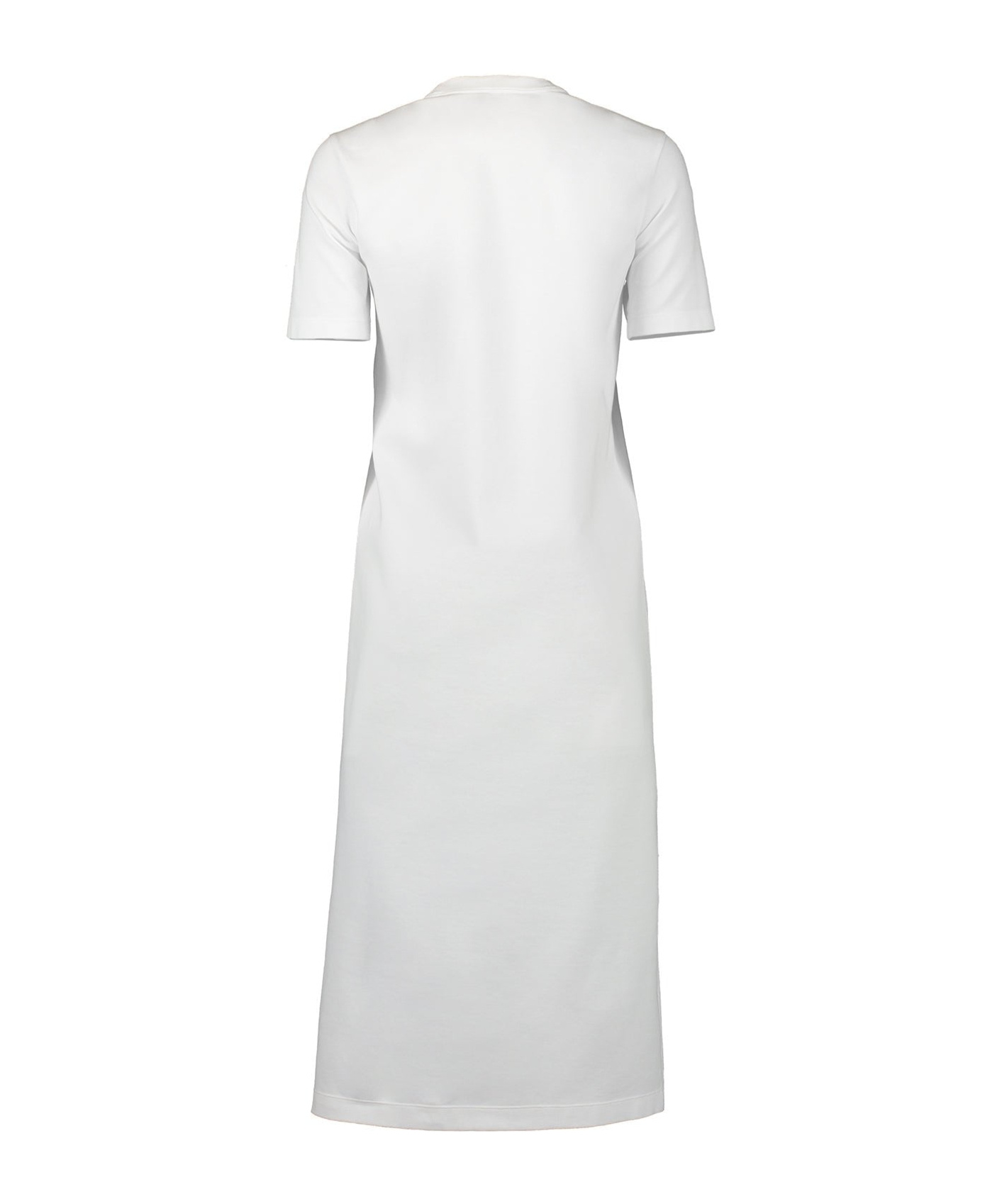 Brunello Cucinelli Bead-embellshed Twill Midi Dress In White
