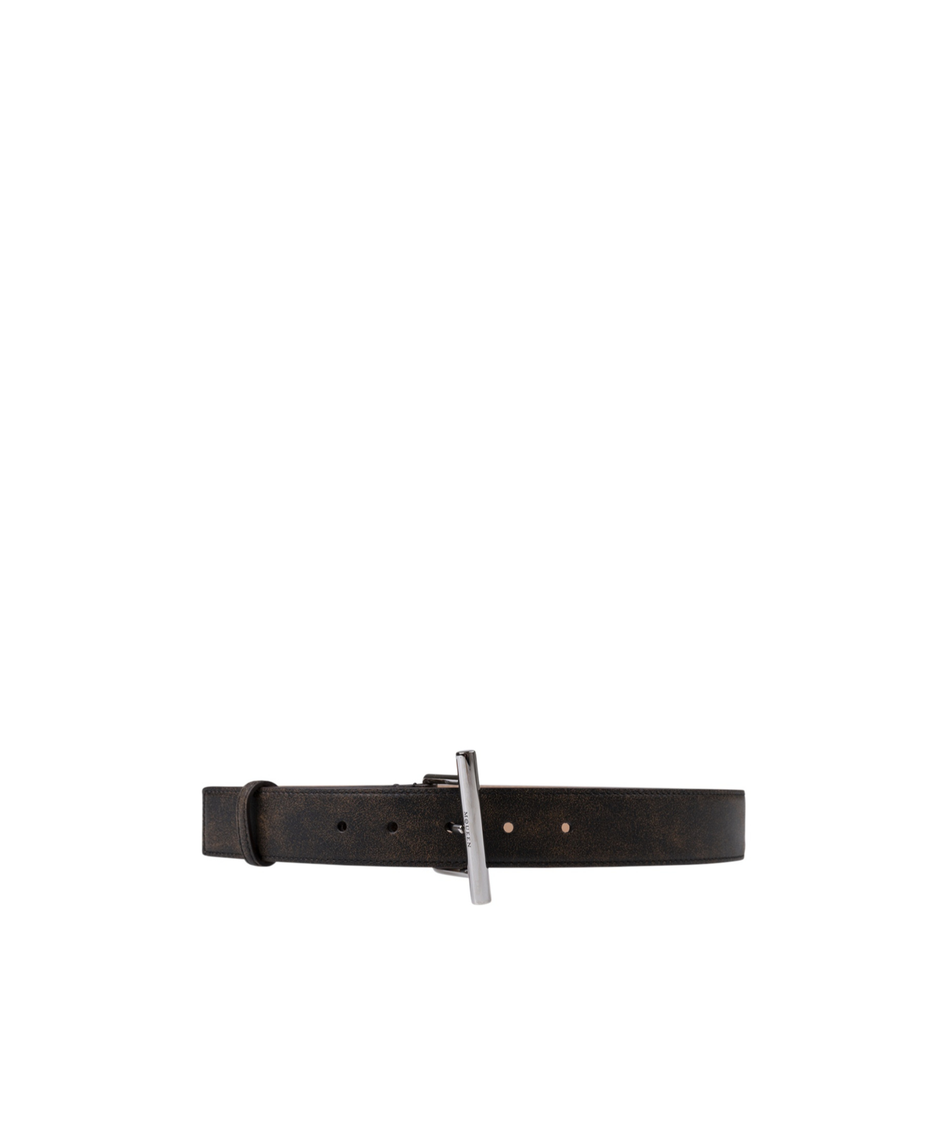 Alexander Mcqueen Pin Buckle Belt In Black