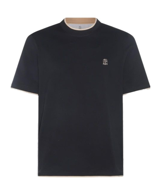 Shop Brunello Cucinelli Layered-detail T-shirt In Black