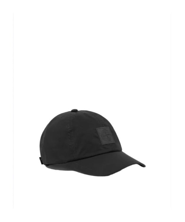 Shop Stone Island Compass-patch Cap In Black