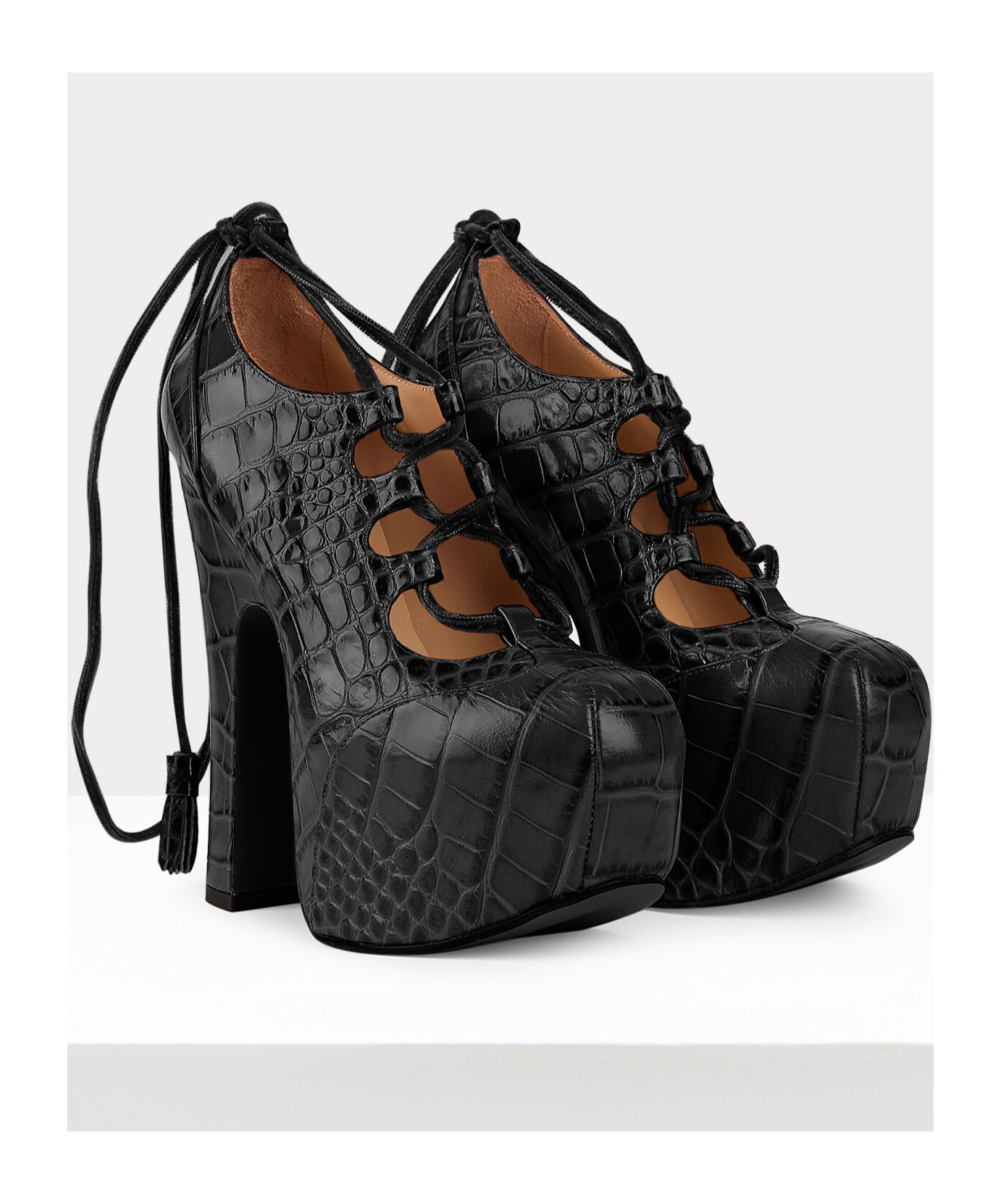 Vivienne Westwood Elevated Ghillie 145mm Platform Pumps In Black