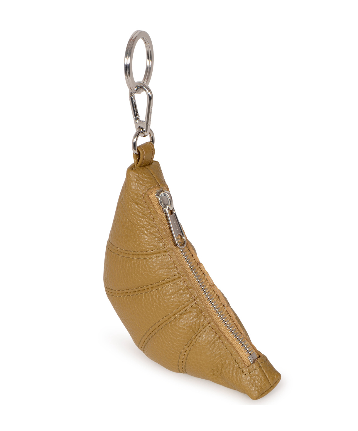 Lemaire Mini Croissant Keychain In Brown