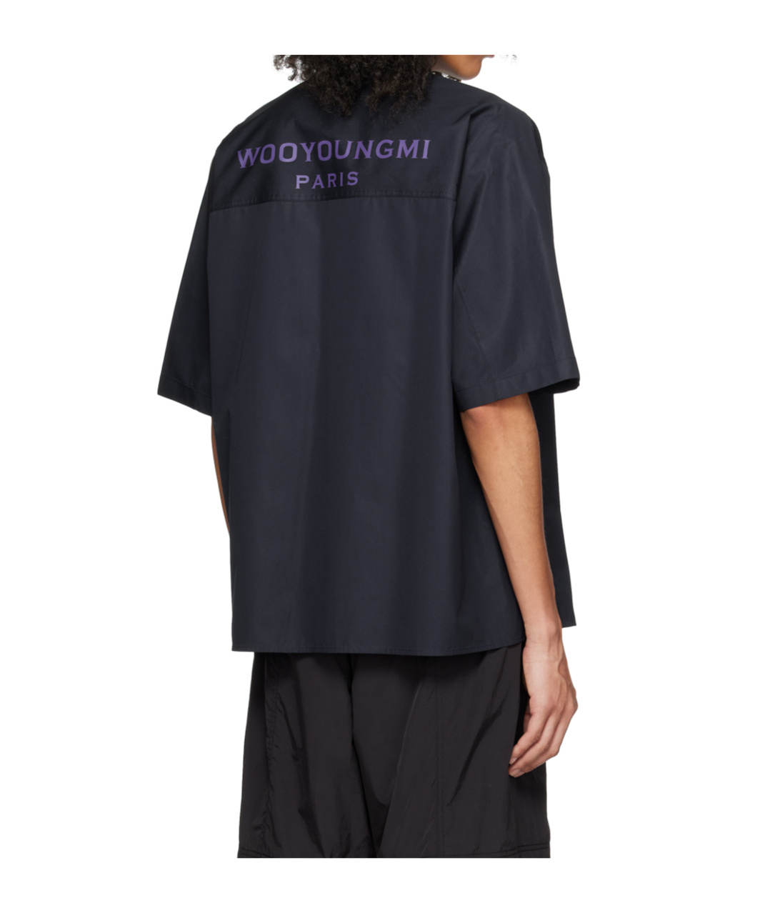 Wooyoungmi Short-sleeved Pocket Shirt In Black