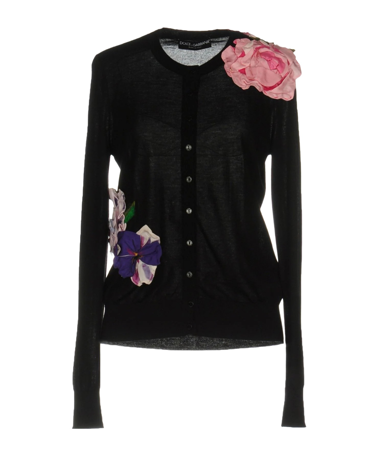 Dolce & Gabbana Printed Cardigans In Black