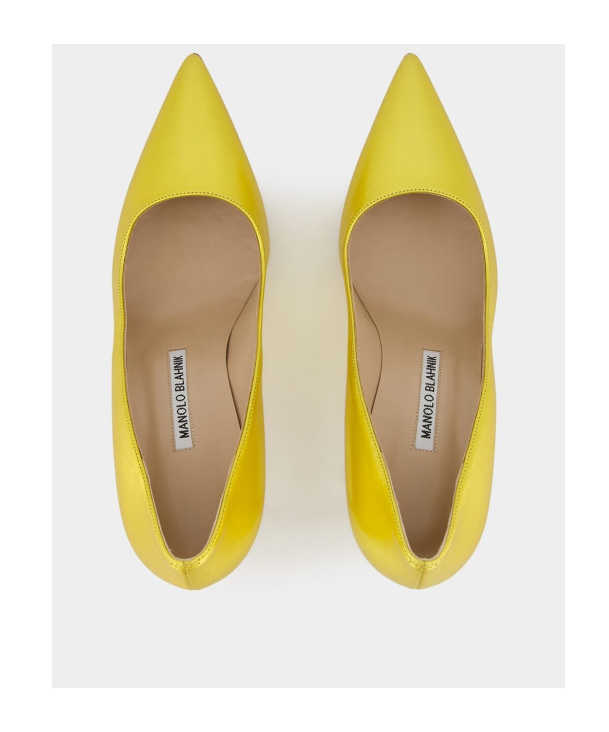 Manolo Blahnik Cusp High-heeled Shoes In Yellow