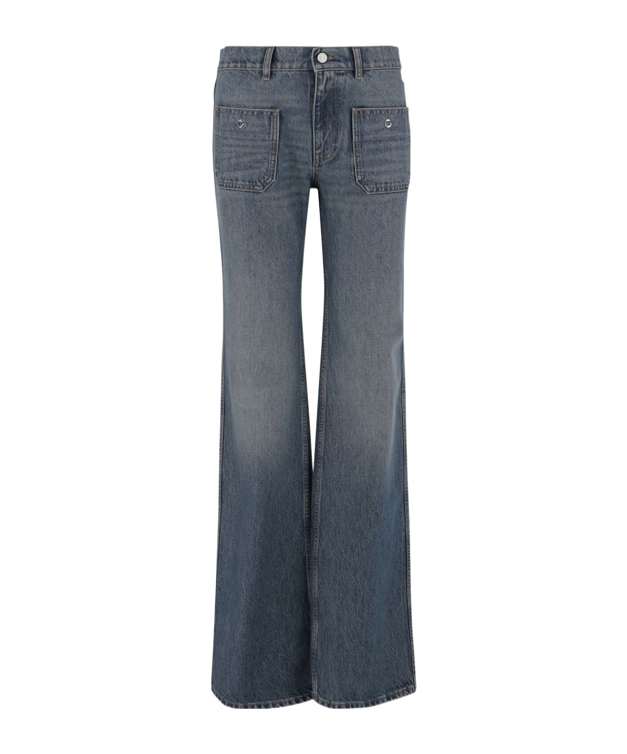 Coperni Flared Jeans In Gray