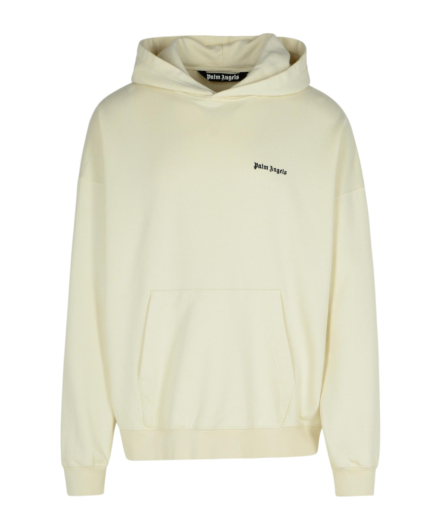 Palm Angels Cotton Hooded Sweater In Nude
