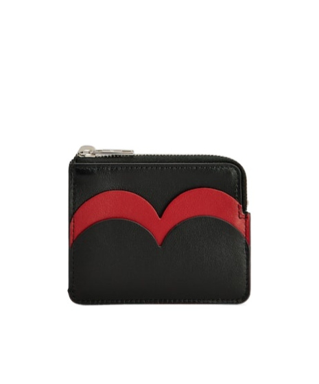 Roger Vivier I Love Card Holder In Leather In Black