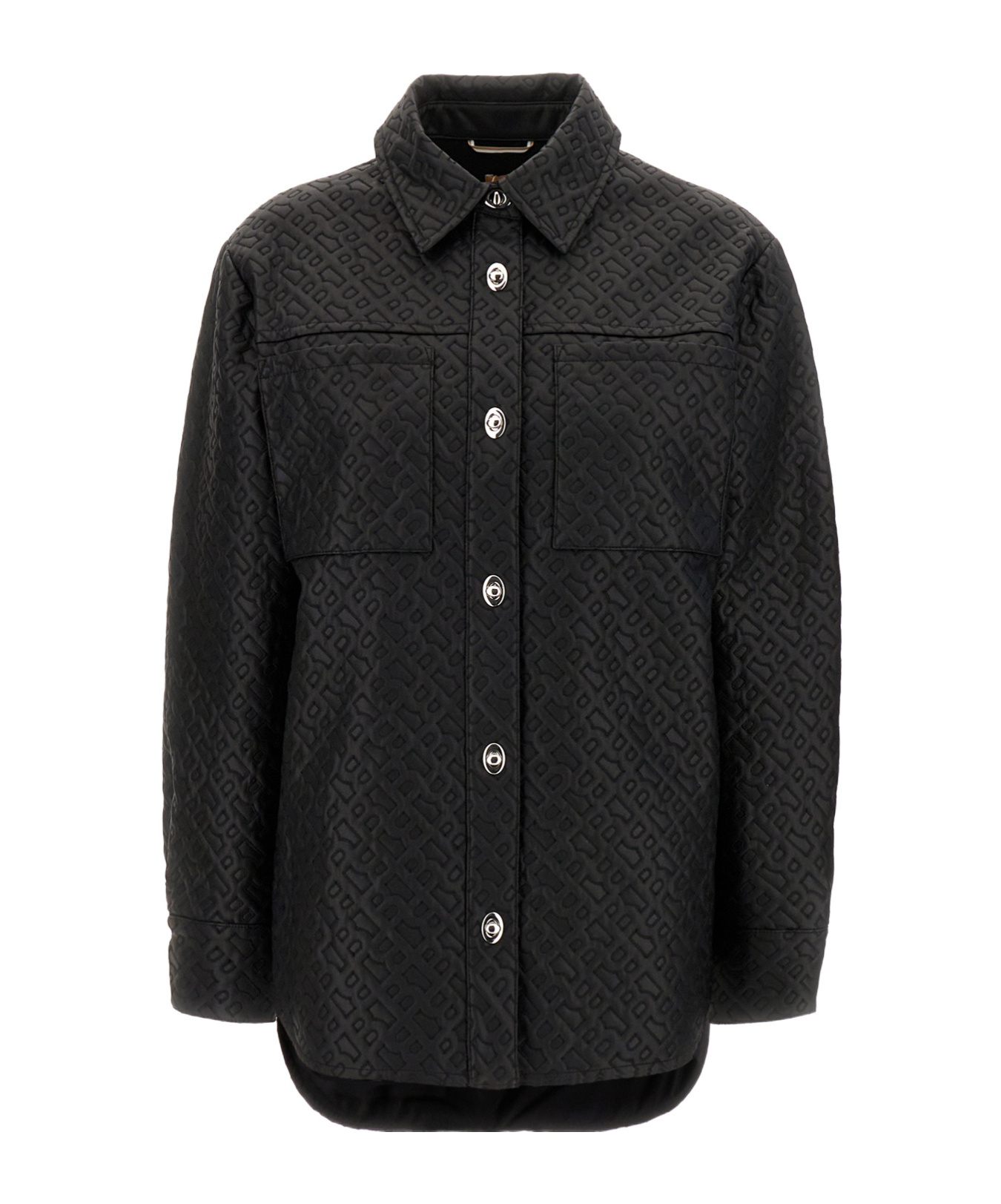 Hugo Boss Black Synthetic Leather Shirt In Black
