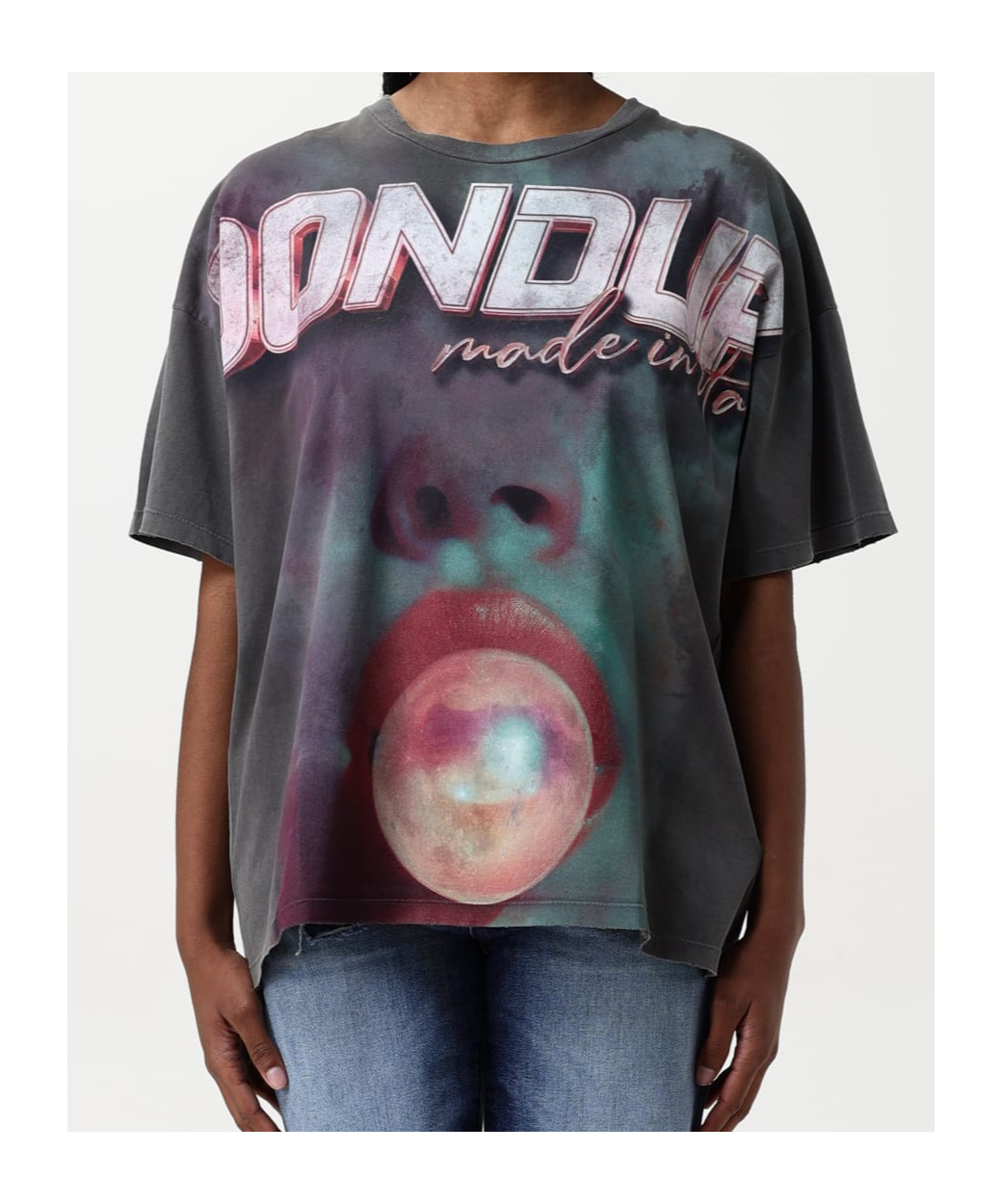 Dondup Crewneck Logo Print Graphic Top