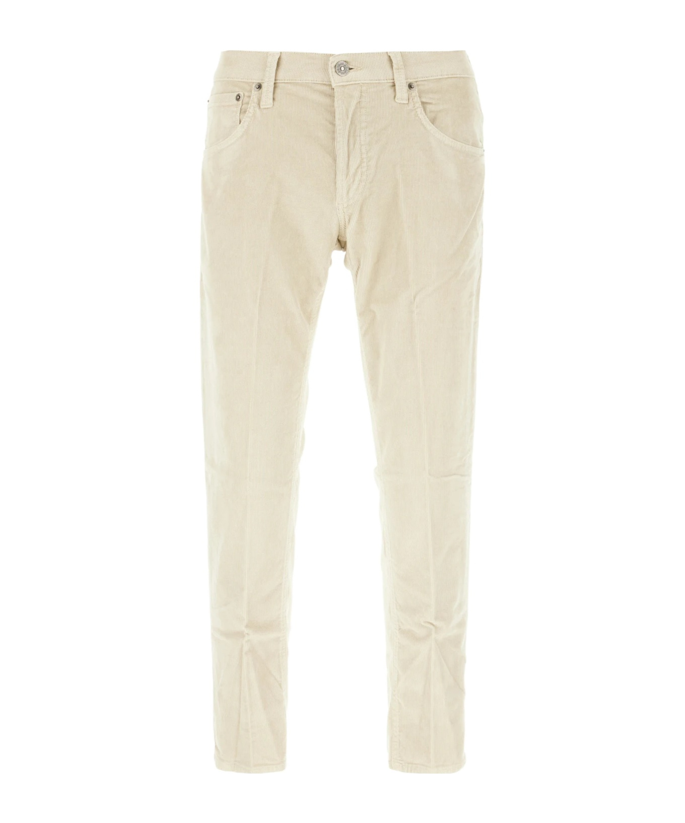 Dondup Trousers With Pockets And Belt Loops In Neutral