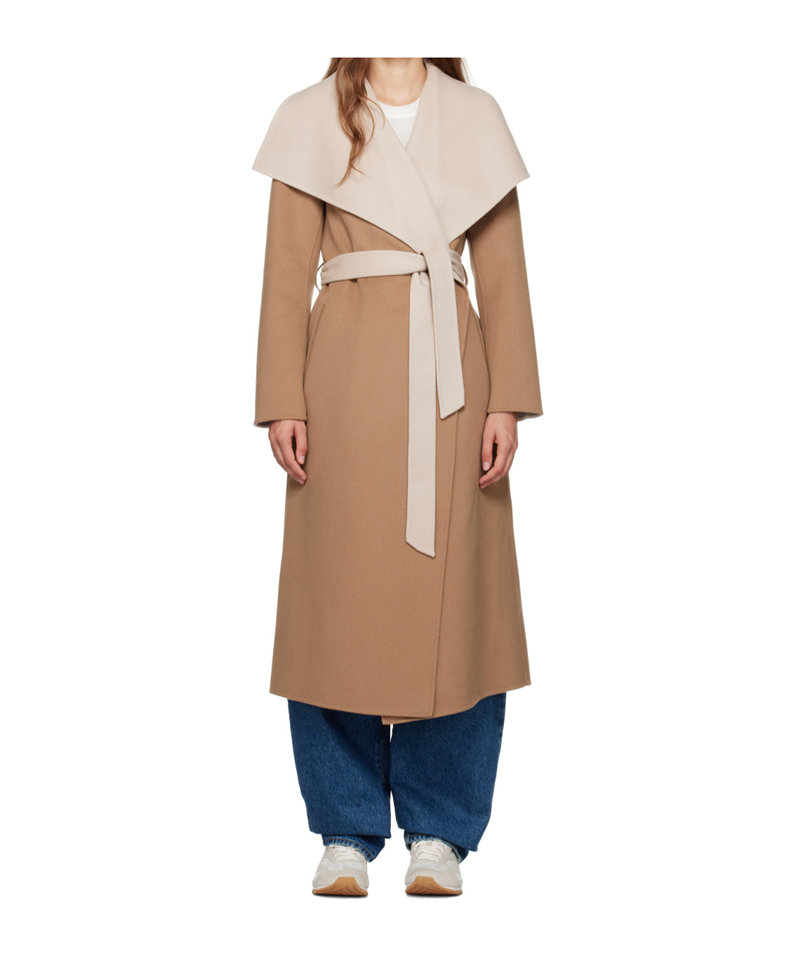 Mackage Mai-cn Double-layer Coat In Nude