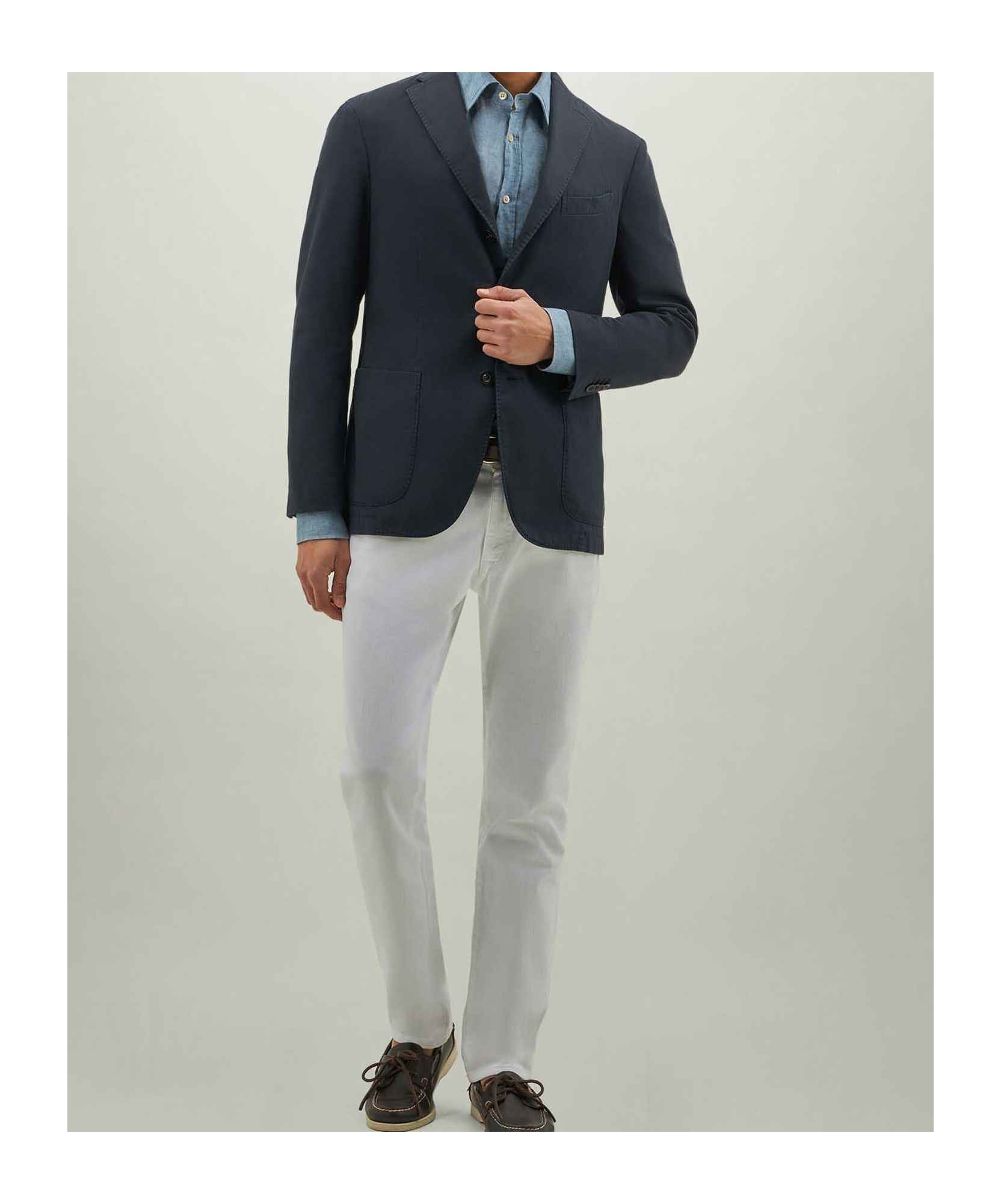 Boglioli Long-sleeved Suit Coat In Black