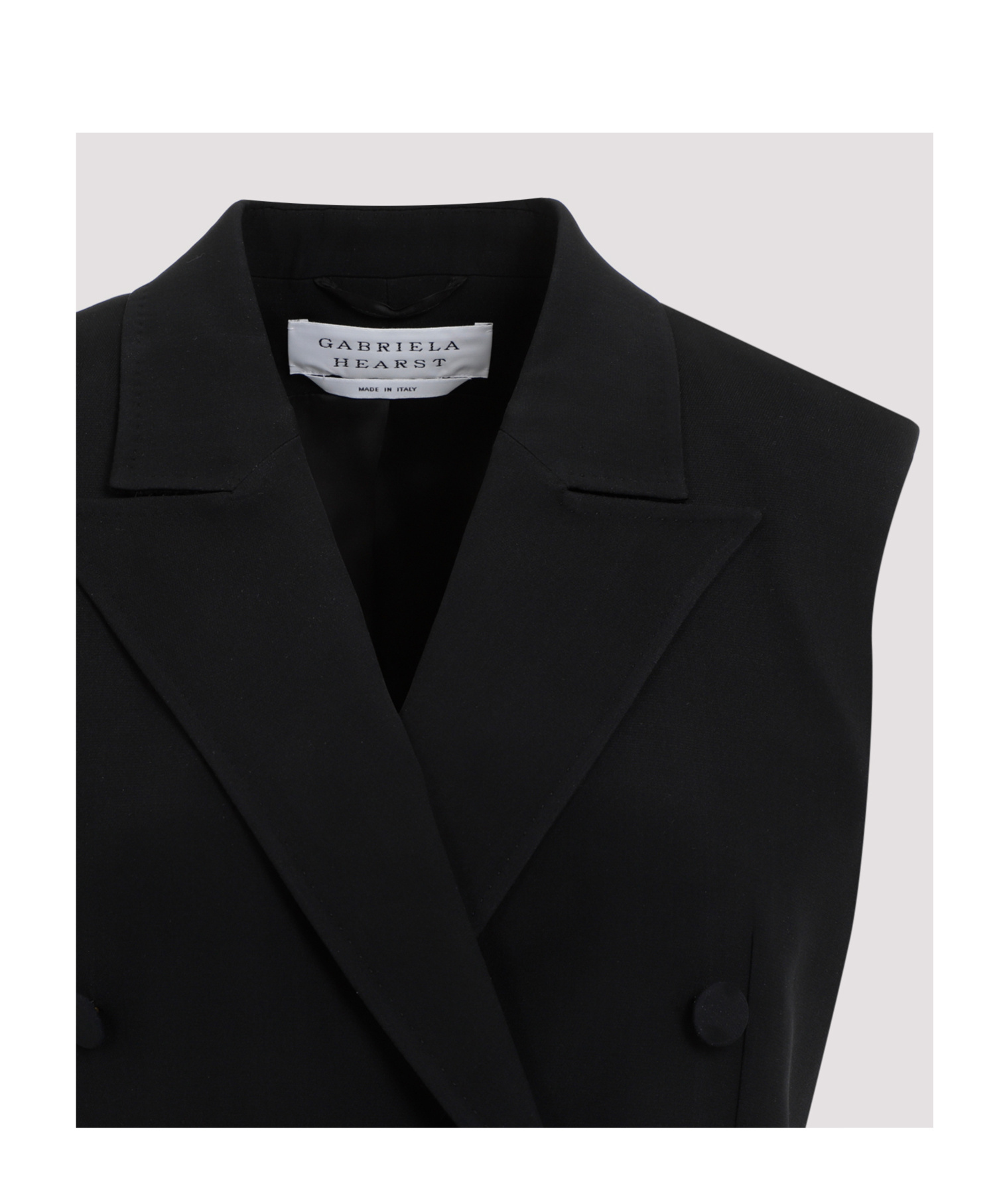 Gabriela Hearst Mayte Tailored Vest In Black