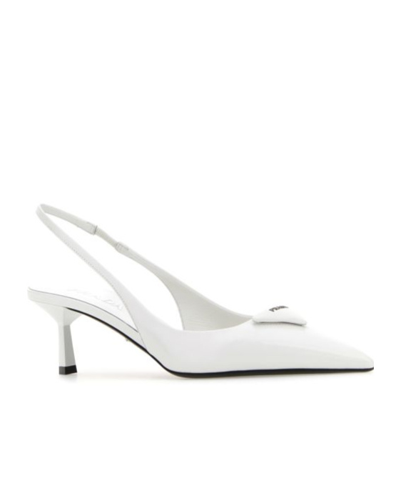 Prada Pointed Toe Slingback Pumps In Multi