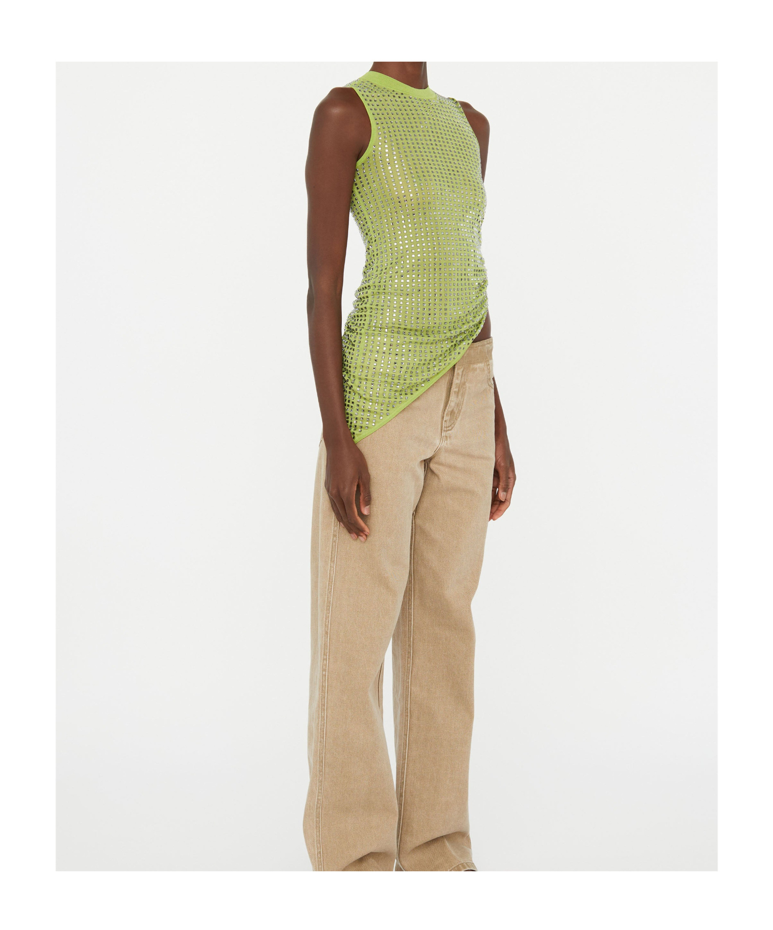 Christopher Esber Cirrus Tank Top In Green