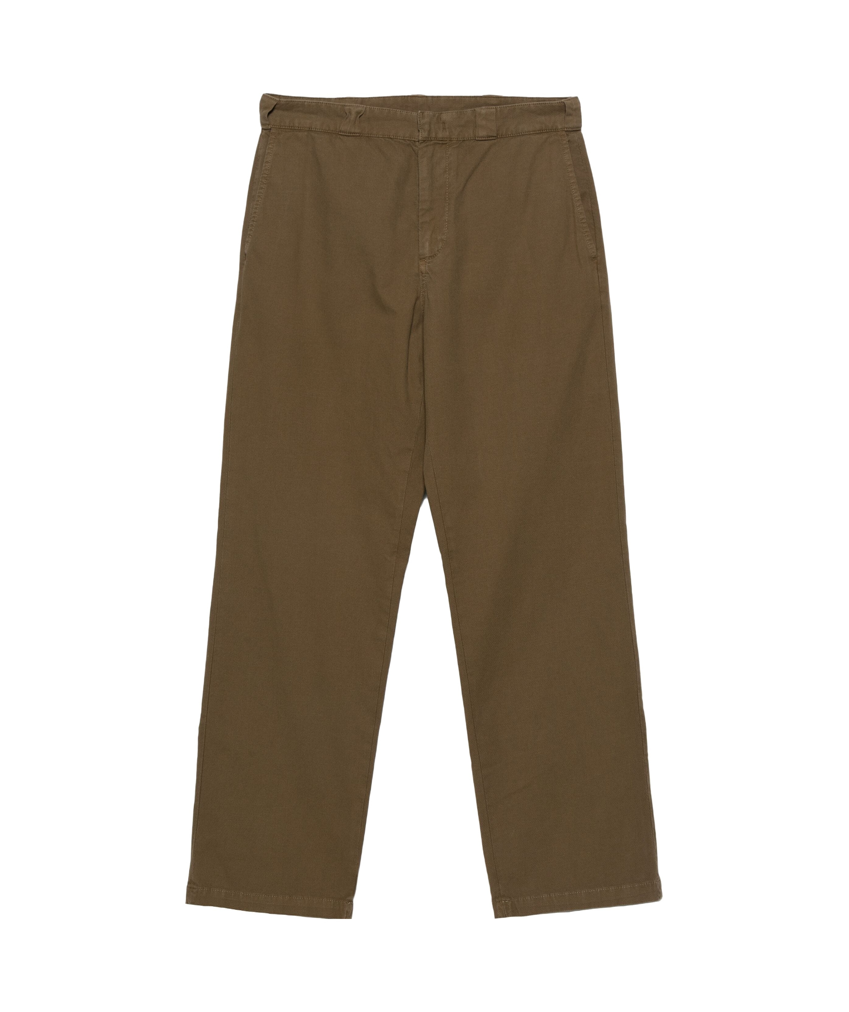 Shop Aspesi Twill Straight-leg Trousers